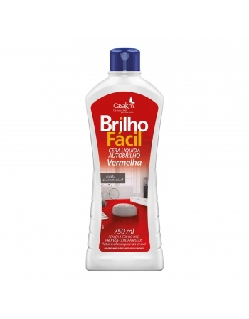 Cera Líquida Brilho Fácil Vermelha 750mL - CASA KM