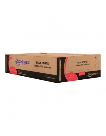 Faca Forte Branca Granel - STRAWPLAST