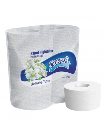 Papel Higiênico Branco Plus Rolão 8x240m - CLASSE A