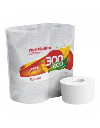 Papel Higiênico Eco Práticos Rolão 8x150m - CLASSE A