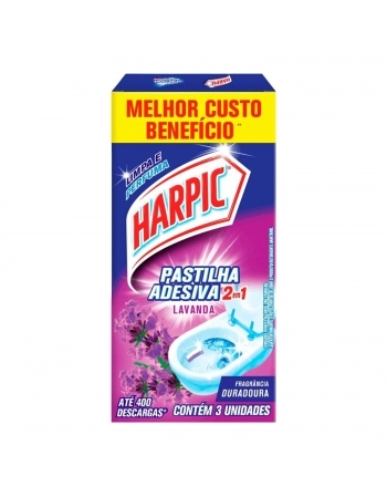 Pastilha Adesiva Lavanda - HARPIC