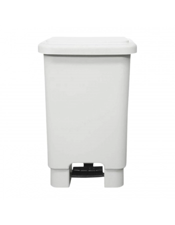 Lixeira Retangular Branca com Pedal 50L