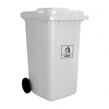 LIXEIRA 120LTS BRANCA C/RODAS (C/PEDAL VENDA SEPARADA - COD. 30200)
