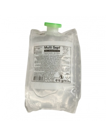 Refil Álcool Higienizador Multi Sept Gel 700mL (MS-700) - TRILHA