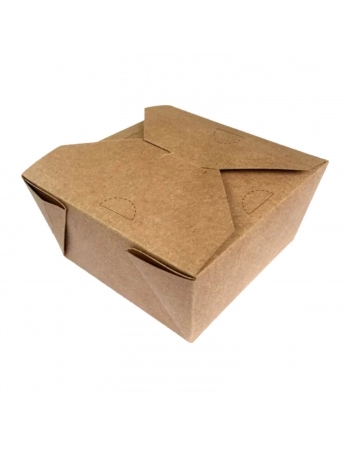 Embalagem Kraft Quadrada 1300mL - ECOFOODPACK