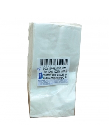 Saco Branco 10x18 1/2Kg - DADU