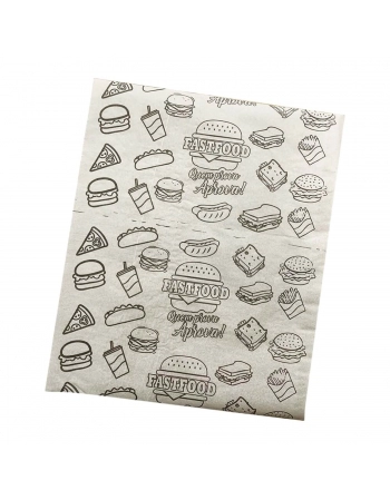 Papel Acoplado para Lanches Estampado 30x38