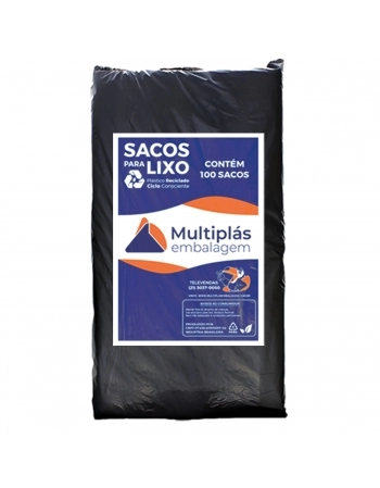 SACO DE LIXO 105LTS REFORCADO C/100 (MP)