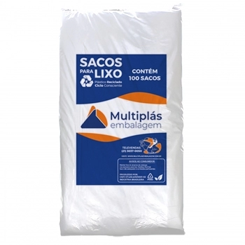 SACO DE LIXO 200LTS TRANSP FORTE C/100 (MP)
