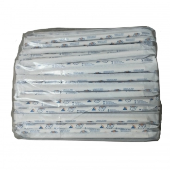Canudo de Papel Branco Liso 8mm com Sachet