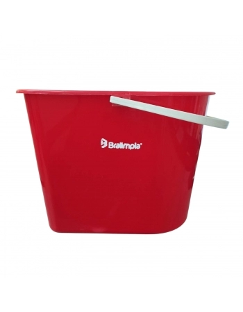 BALDE (SEM ESPREMEDOR) MOPINHO VERMELHO - BRALIMPIA