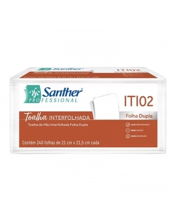 INTERFOLHA F. DUPLA 21X22 C/240 - SANTHER (ITI02)