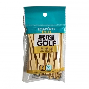 Espeto com Enfeite para Hamburguer (Golf) 9cm - INOVEN