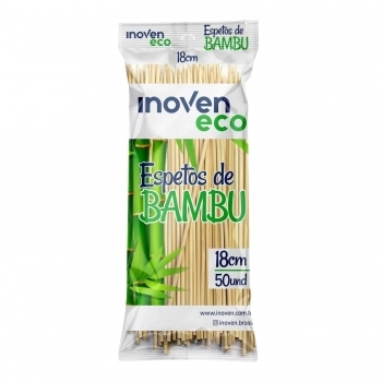 ESPETO 18CM BAMBU C/50 - INOVEN