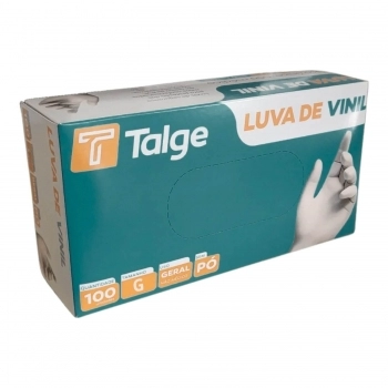 LUVA SILICONE (VINIL) SEM TALCO - GRANDE (TALGE)