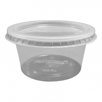 TH-POTE REDONDO 200ML C/TAMPA - TOTALPLAST (KP-200)