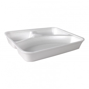 BANDEJA (S/TAMPA) ISOPOR RET. FUNDA PT-110-3D C/100 - COPOBRAS (TP 310
