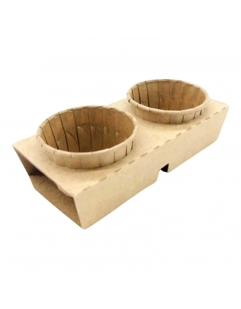 Suporte Kraft para Copo 60mL - ECOFOODPACK