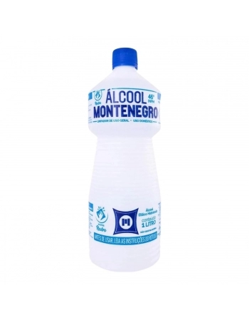 Álcool 46º INPM 1L - MONTENEGRO