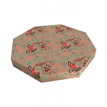 Forma para Pizza Octogonal 25cm - SA EMBALAGENS
